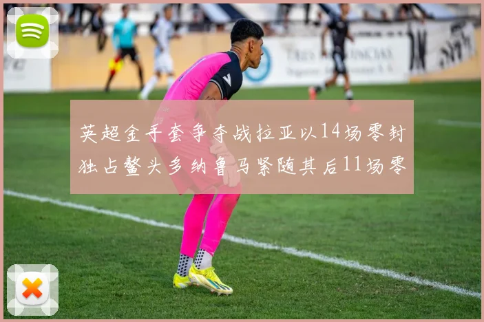 英超金手套争夺战拉亚以14场零封独占鳌头多纳鲁马紧随其后11场零封